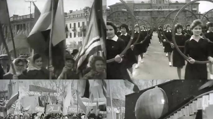 60年代苏联红场游行庆祝活动