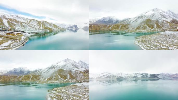 冬季雪山冰湖震撼实拍