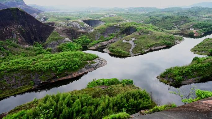 郴州高椅岭丹霞地貌风景合集