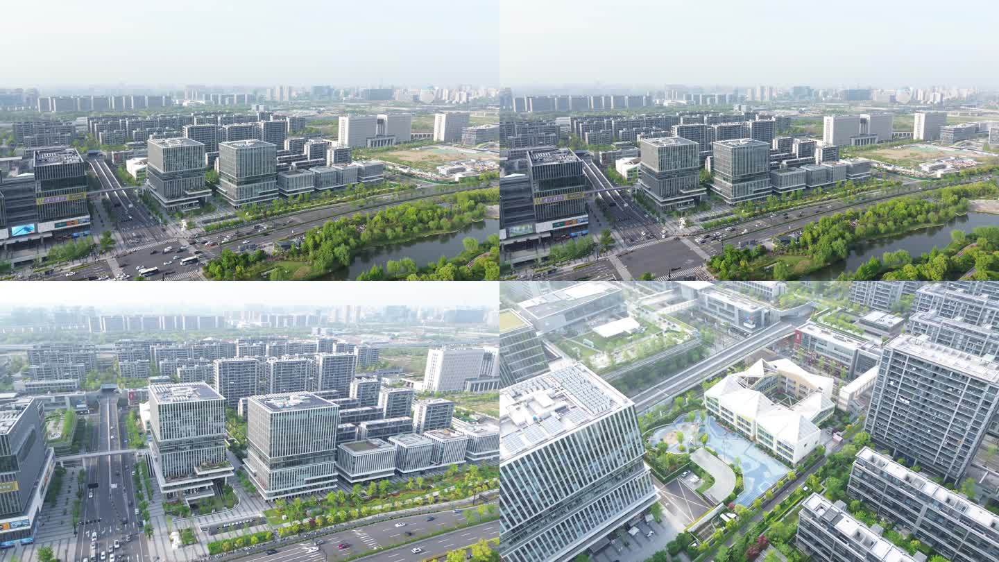 【4K航拍】杭州五常上盖-未来天空之城