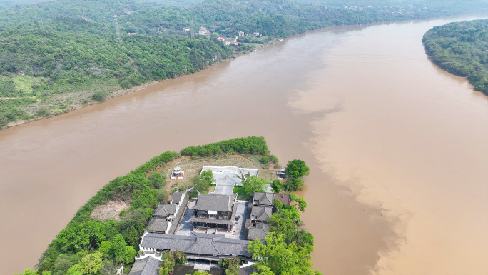 涨洪水潇湘交汇