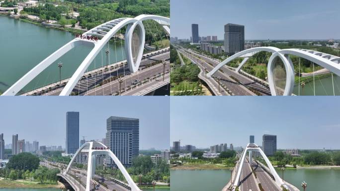 漯河牡丹江大桥航拍