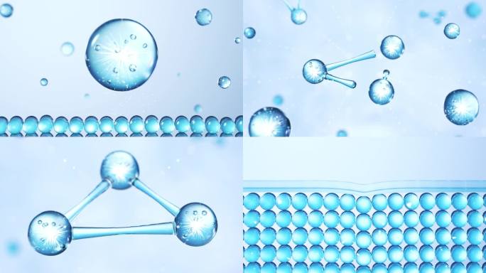 C4D工程水珠细胞保湿精华因子吸收