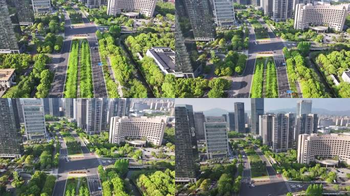 城市建设绿色素材4K
