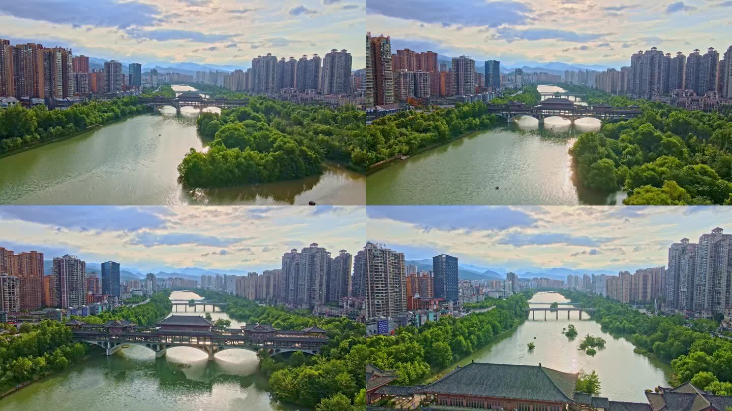广元城市航拍4k 广元城市大景 宣传片