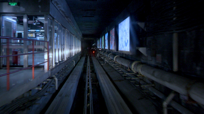 地铁隧道第一人称视角实拍