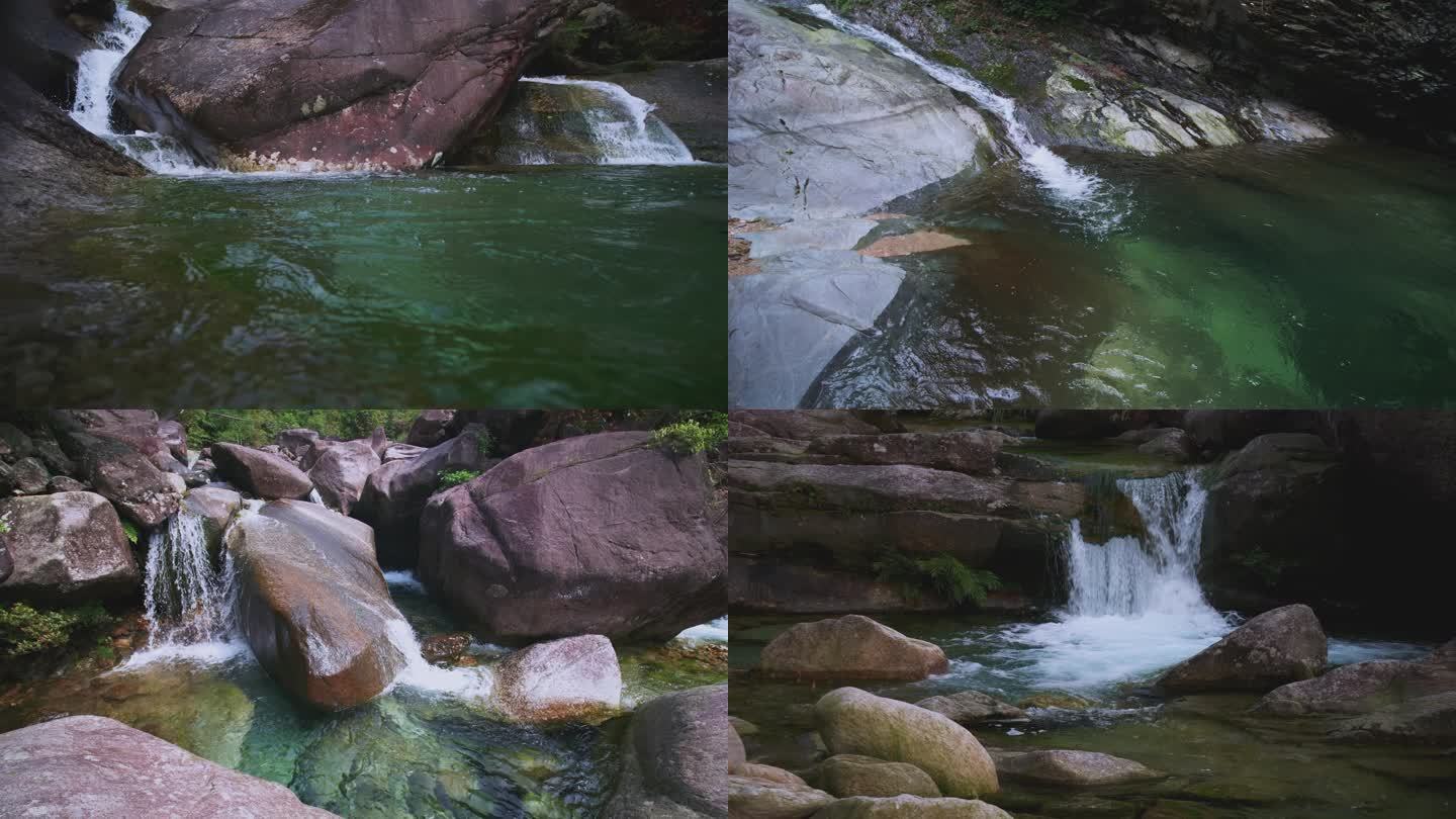 山 溪流 流水 瀑布 山泉 清澈 水流