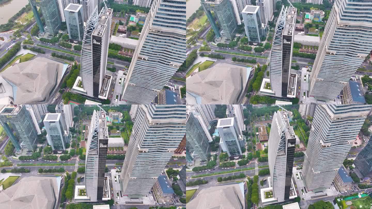 合景泰富合景国际金融广场航拍高楼大厦广州