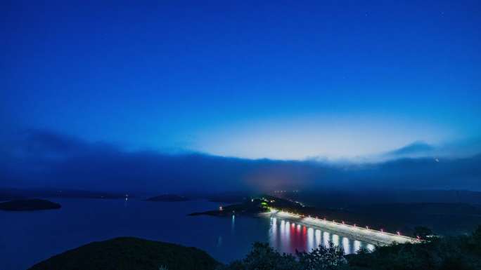 张峰水库 晋城 沁水  星空 云海 日夜