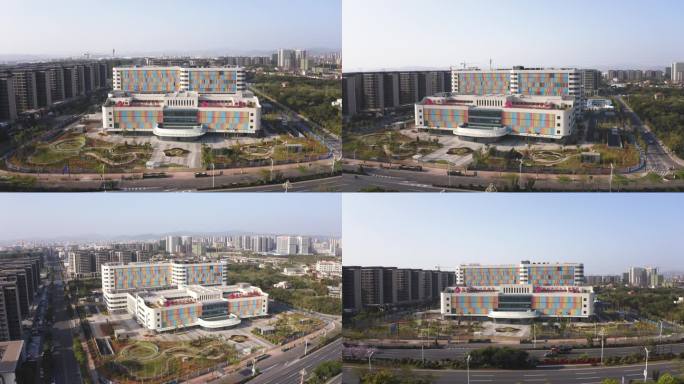 梅州 4K 航拍 妇幼保健院 空镜头