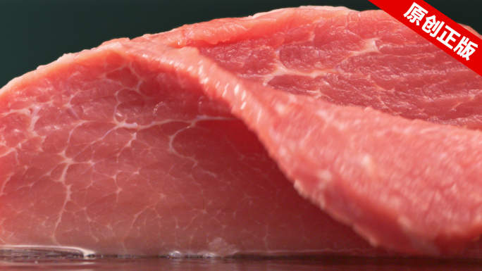 猪肉土猪肉牛肉新鲜食材切块刀切猪肉牛肉