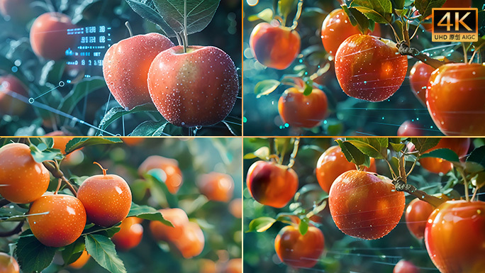 数字化赋能果园 农产品科技苹果园水果种植