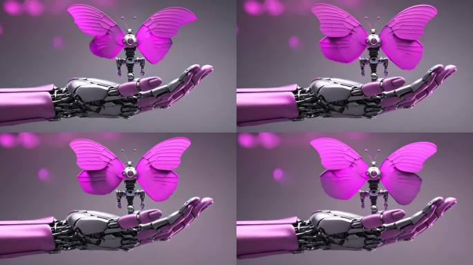 科技机械手臂 立体蝴蝶