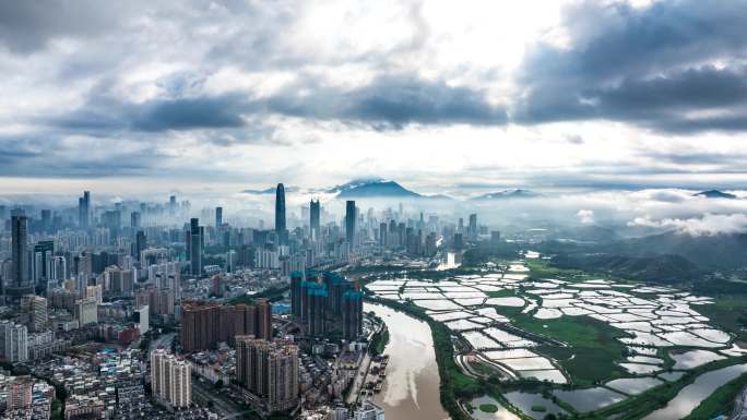 罗湖雨后平流雾光影延时