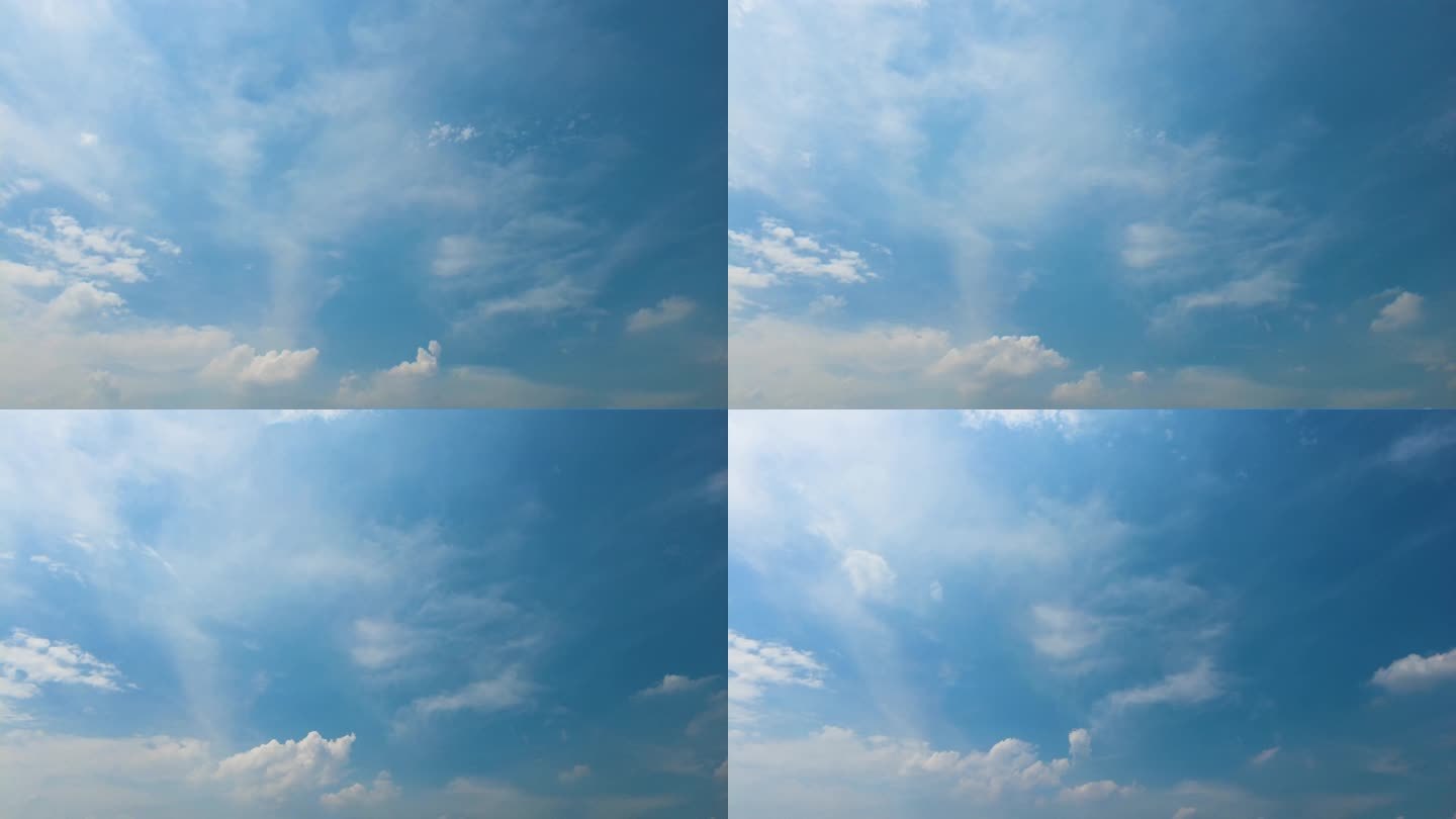 蓝天白云天空延时摄影40