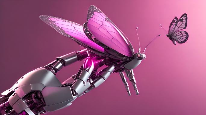 科技机械手臂 立体蝴蝶