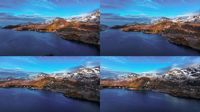 4K航拍挪威罗弗敦群岛美景美色