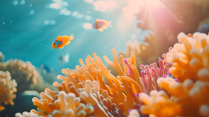 【4K37段合集】海底多彩唯美的珊瑚素材
