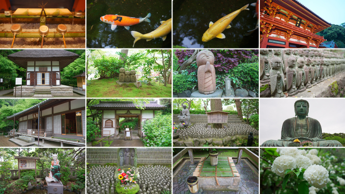 日本寺庙鸟居日式景观