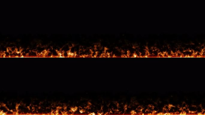 8K火焰边框火星粒子战争循环视频遮罩蒙版
