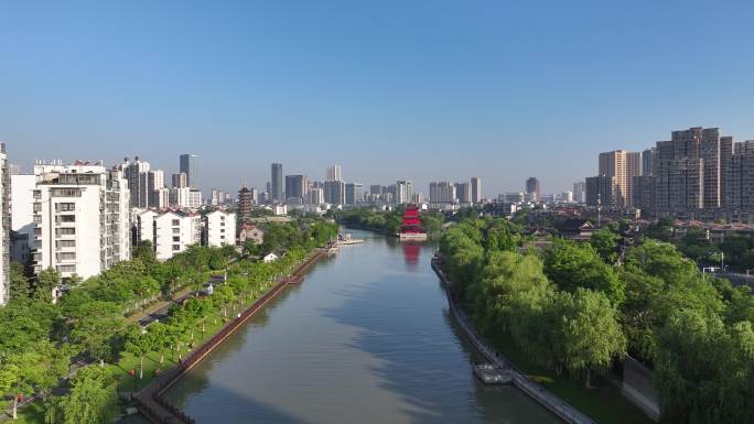 江苏省淮安市里运河城市风光