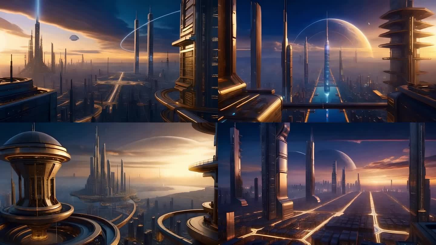 未来主义科幻城