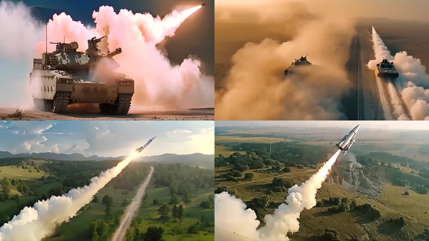 军事国防战争战场导弹发射ai素材原创40