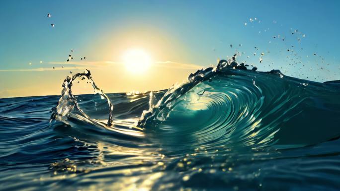 ｛合集｝水水面海浪浪花朵朵大海意境背景