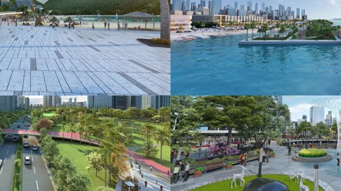深圳前海 妈湾 城市规划 三维 未来城市