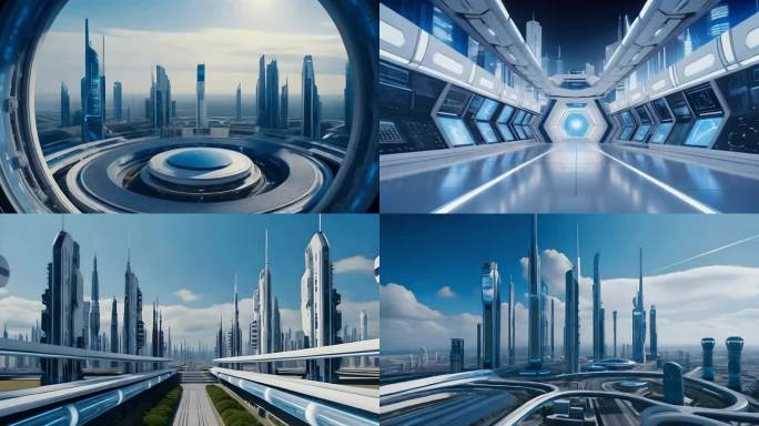 未来主义科技城市景观