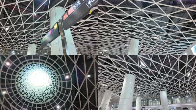 深圳城市地铁内部素材空镜头4