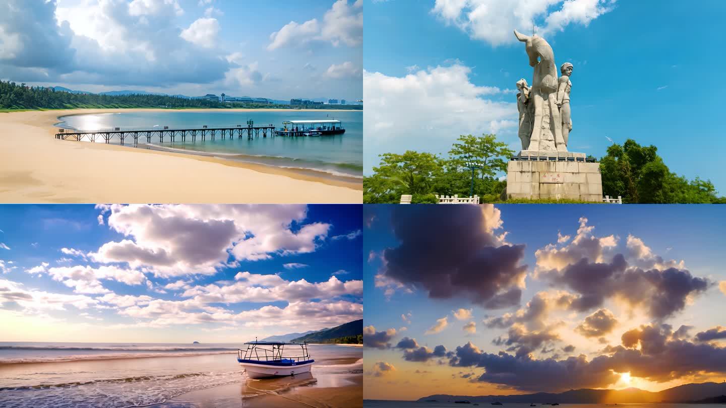 【4K】三亚航拍海南旅游海边风景宣传片