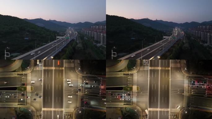 烟台山海路快速路延时