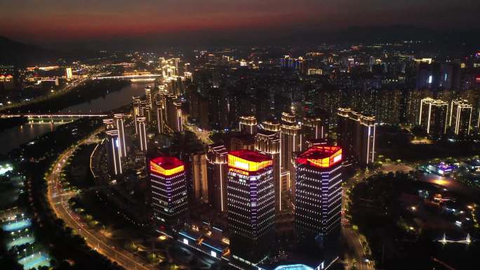漳州商业商圈夜景