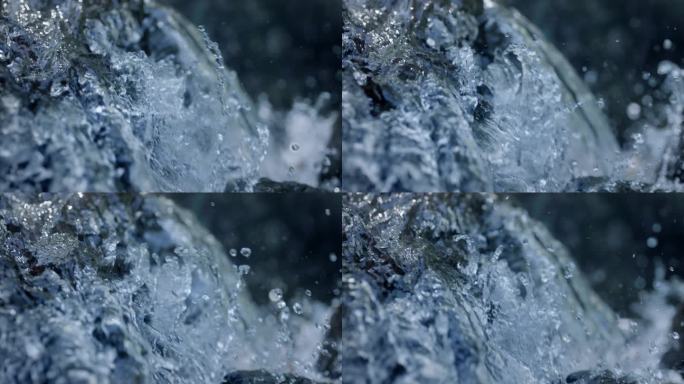 【4K】汹涌的泉水实拍