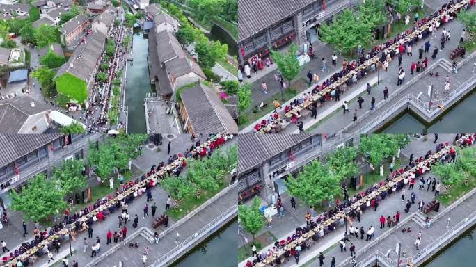 贵州古镇长桌宴