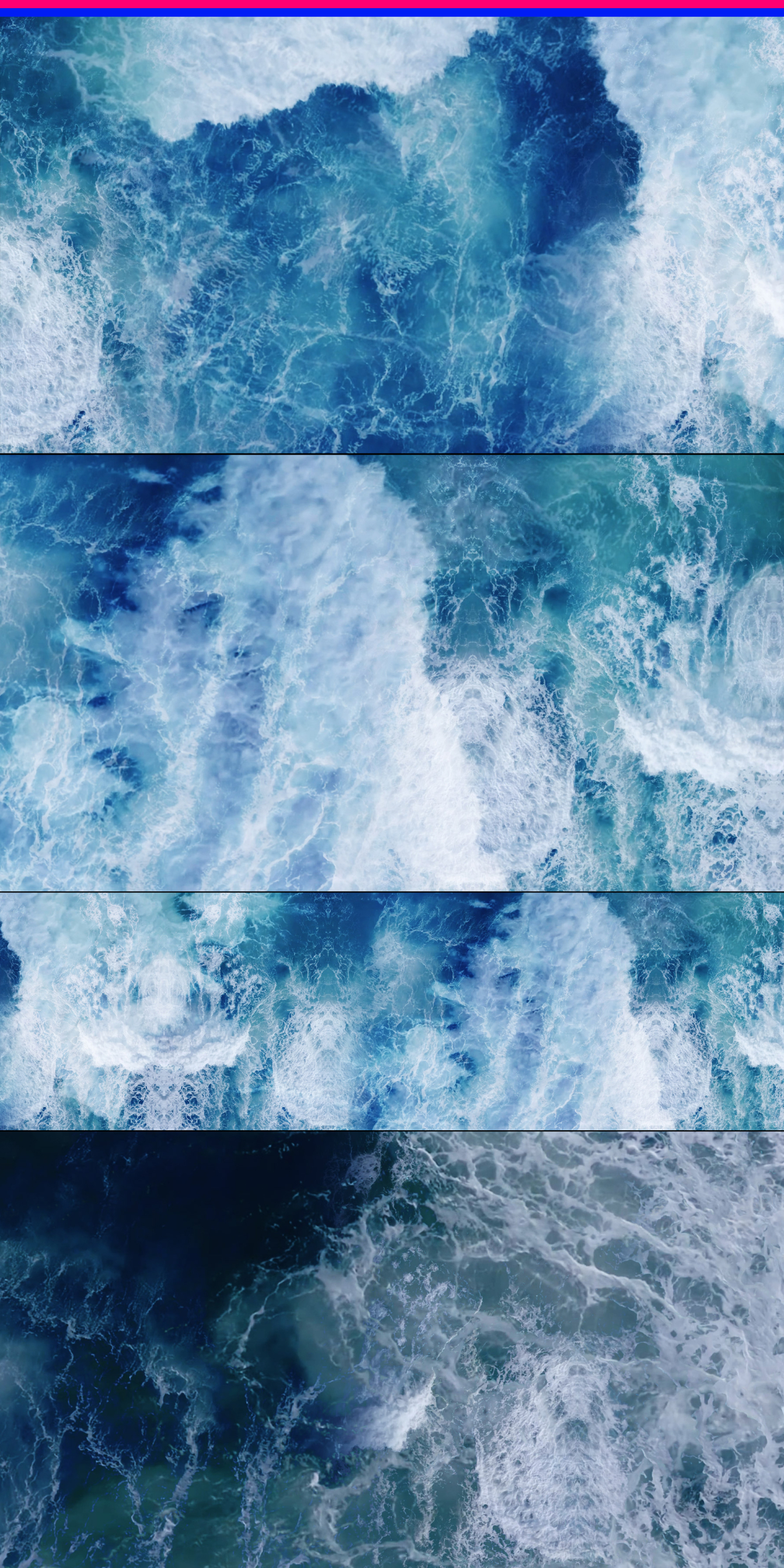 4K大海浪花地面桌面水面视频