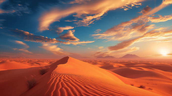 沙漠无人区撒哈拉沙漠