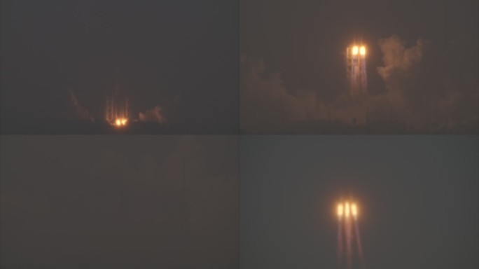 嫦娥六号发射与尾焰