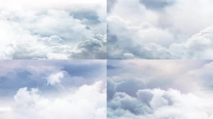 6K蓝天云层穿梭穿梭视频