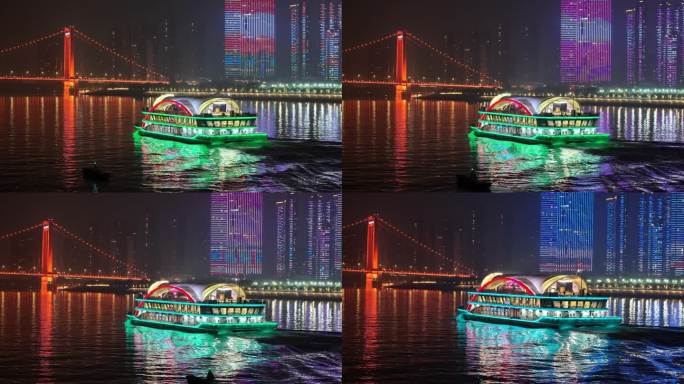 武汉长江夜景灯光秀