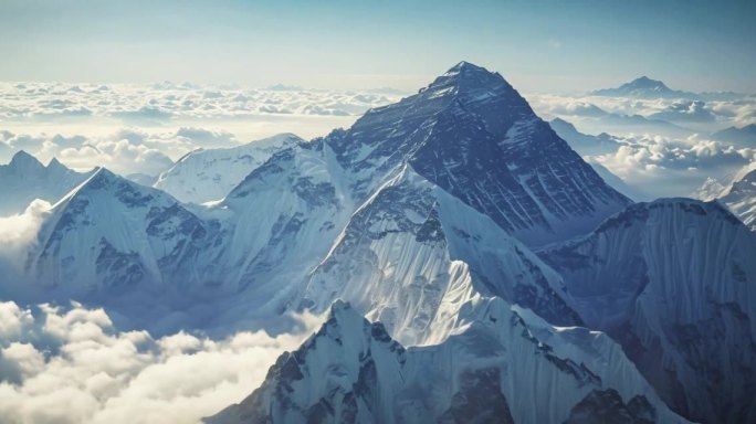 大山高山云海雪山