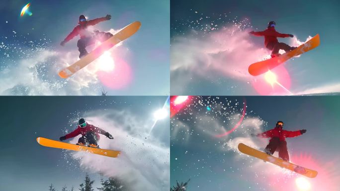 滑雪板运动员极限运动冬季奥运会ai素材原