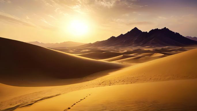 （合集）丝绸之路大漠西域大漠戈壁风景背景