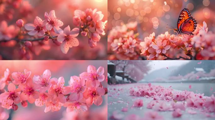 樱花 美景 花季 春天 盛开 花瓣 树木