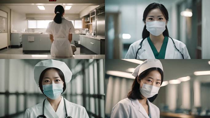 国际护士节 医生护士 AI视频素材