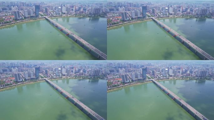 中国株洲大桥航拍