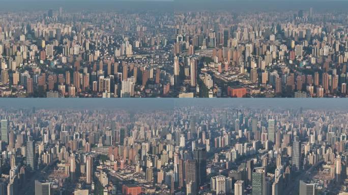 上海城市建筑空镜4K航拍