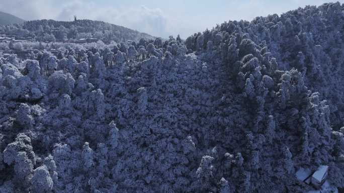 庐山雪景航拍