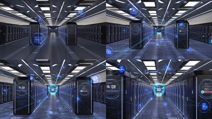 数据安全 科技机房  数据中心 盾牌